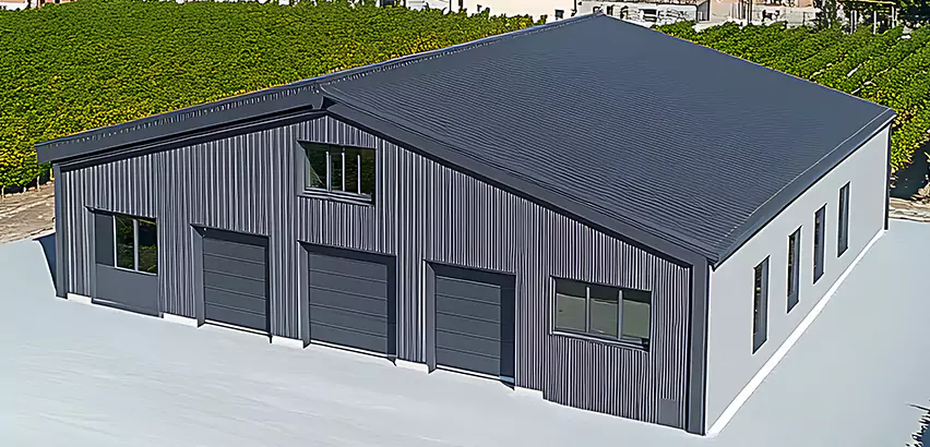 Corrugated Garage Roof Repair in Cary