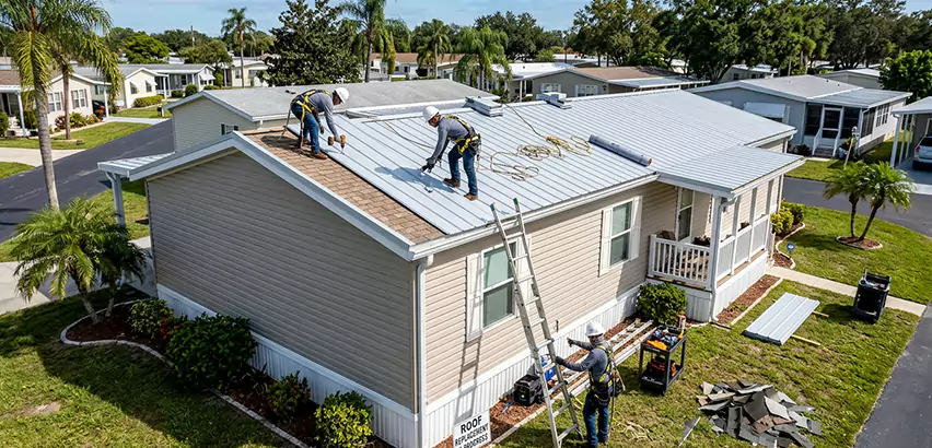 Mobile Home Metal Roof Replacement in Cary