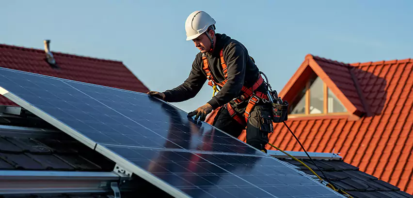 Solar Panels on Steel Roof Installation in Cary