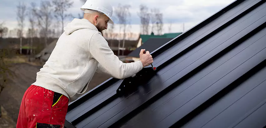 Tin Roof Ridge Cap Installation in Cary